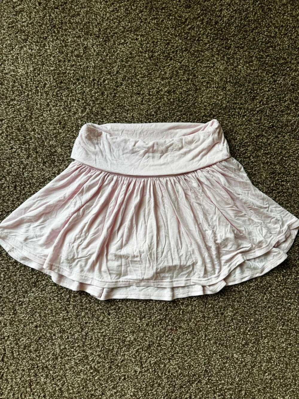 Ultra Flirt Baby Pink Fold-Over Waist Skater Skort Size Small